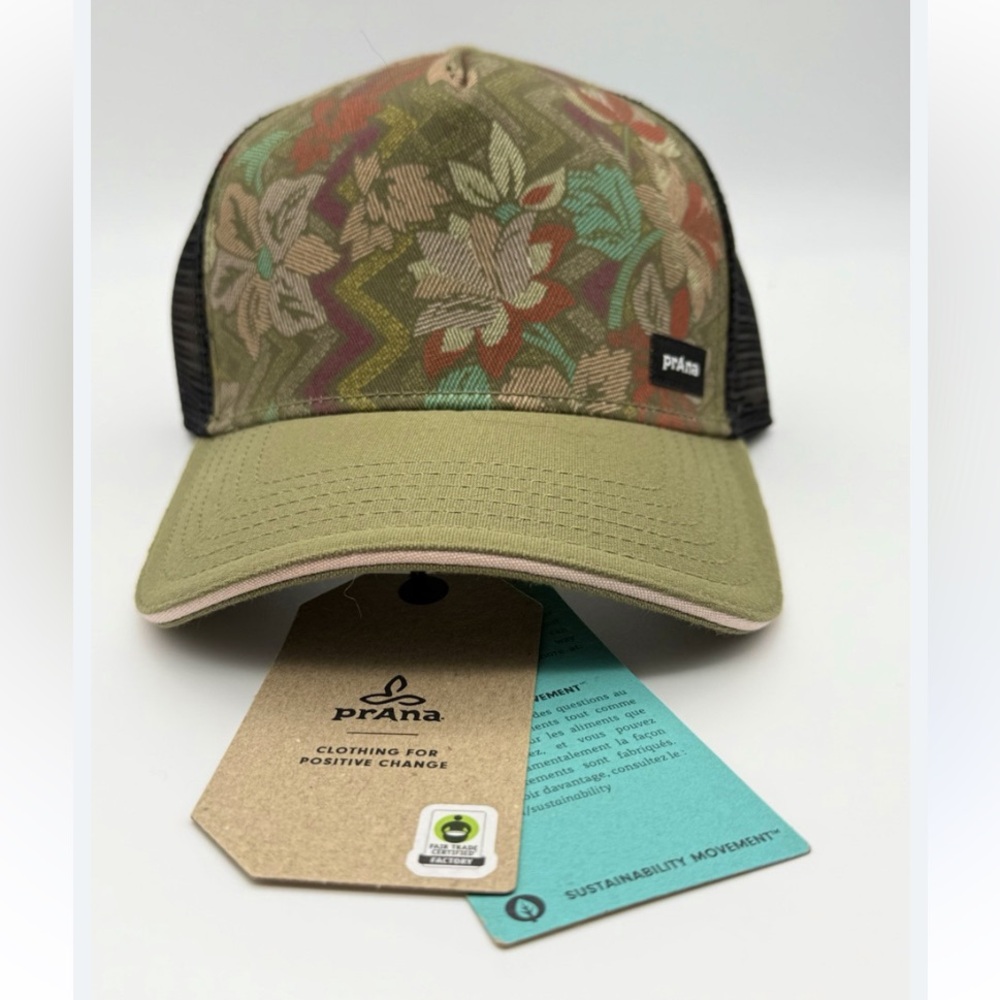 PrAna Floral Trucker Hat Brand New! Unisex